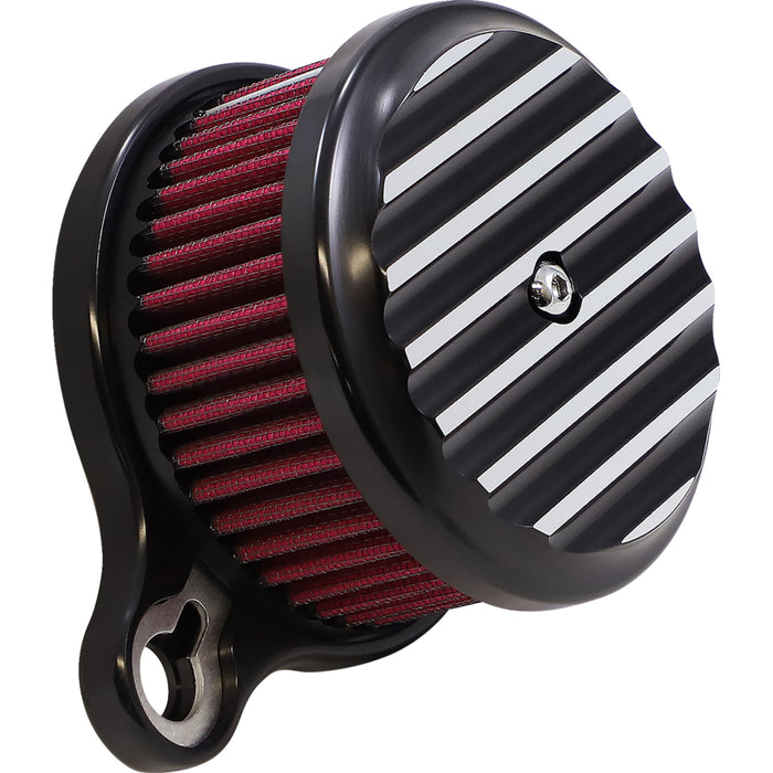JOKER MACHINE 1010-0930 10-202B High-Performance Air Cleaner Assembly Kit - Finned Black