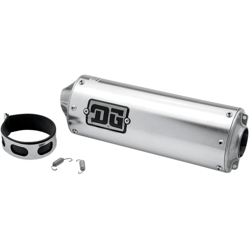 DG PERFORMANCE 1821-1349 03-9000 Universal 4-Stroke Muffler Universal Slip-On Exhaust - Oval