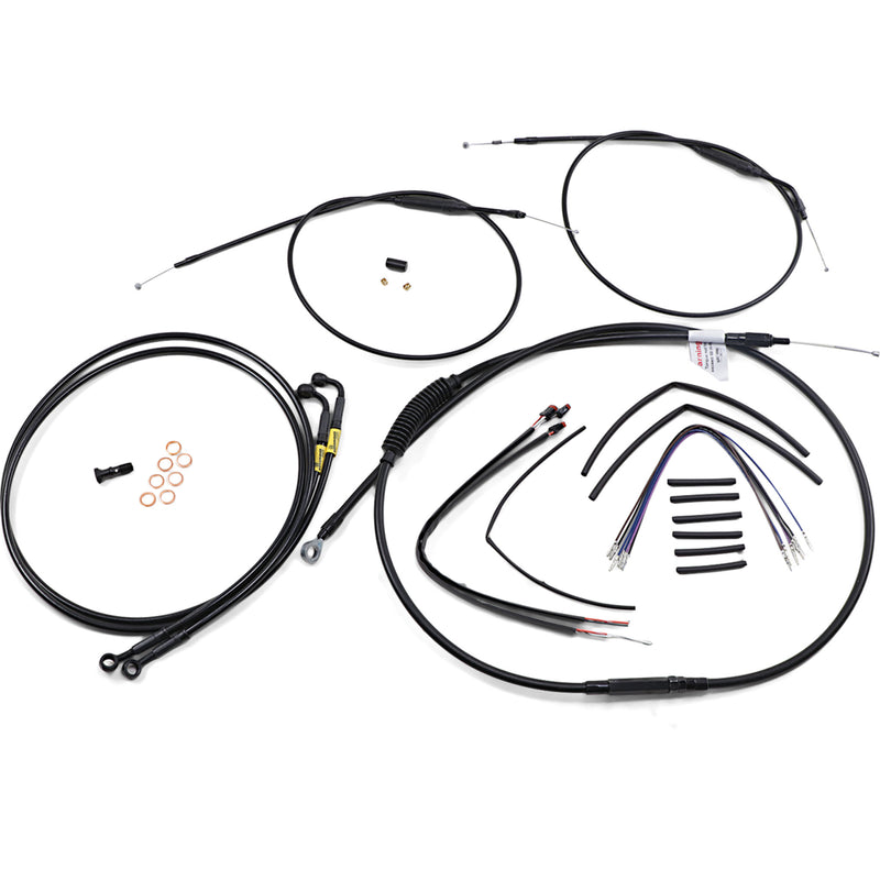 Burly Brand Complete Cable Kit - B30-1202 For Harley Dyna 2012-2017
