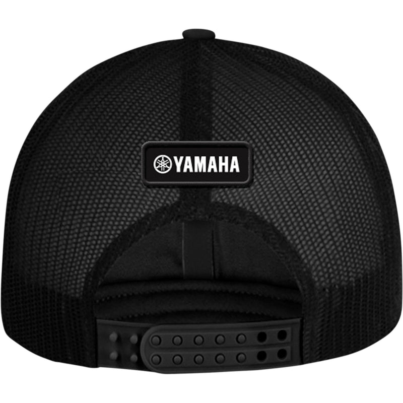 YAMAHA APPAREL 2501-3919 NP21A-H2740 Yamaha Curved Bill Hat Yamaha Motorcycle Patch Hat - Black