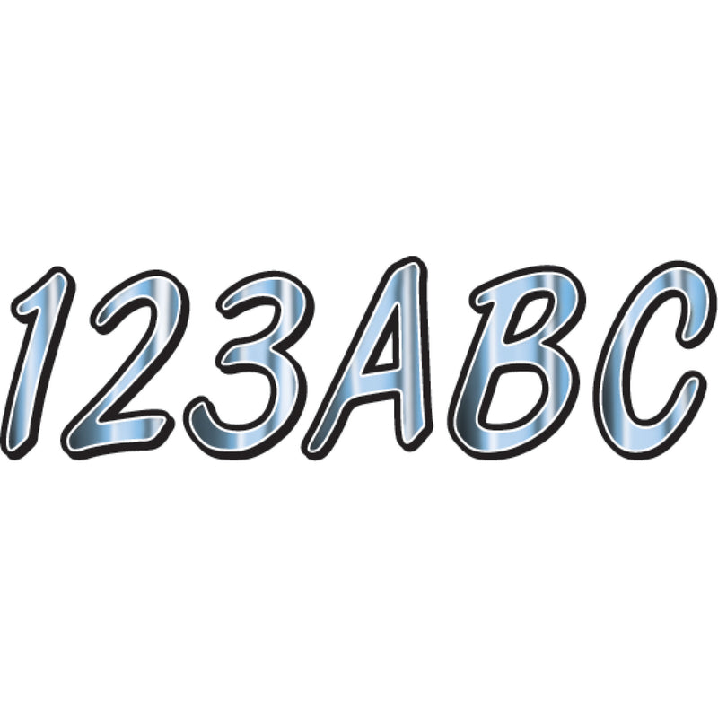 HARDLINE CHBKG400 CHBKG400 Watercraft ID Kit I.D. Sticker Kit - 400 Series - Chrome Gradation