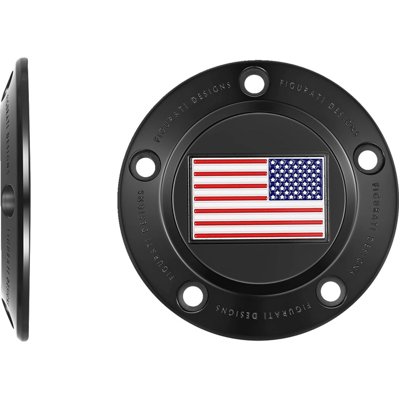 Figurati Designs Cover - FD21R-TC-5H-BLK For Harley Motorcycles 1999-2017