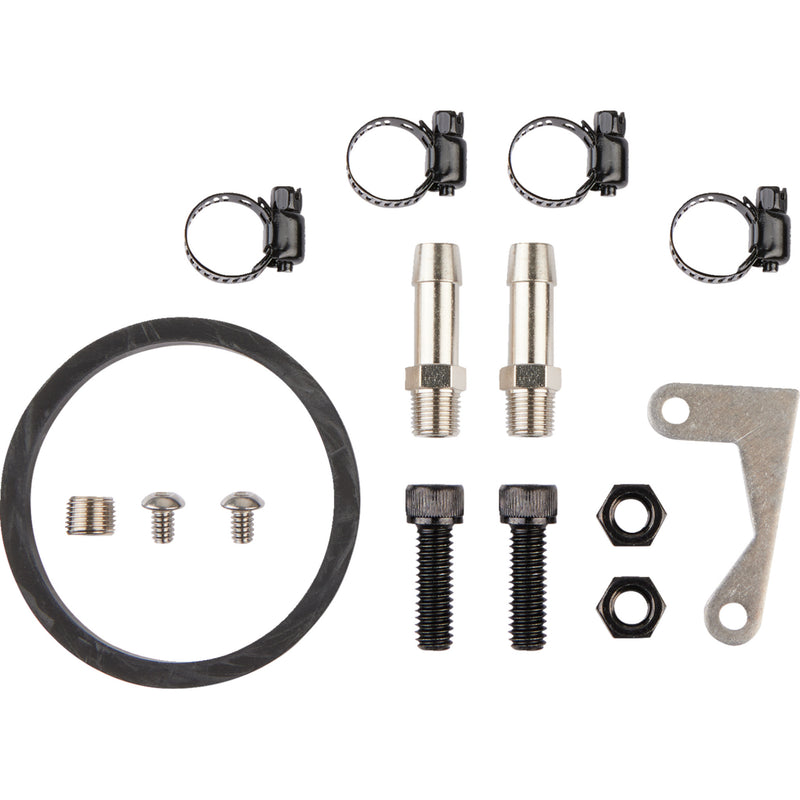 Jagg Oil Coolers Vertical Frame-Mount Oil Cooler Kit Oil Cooler Kit Vertical WideLine - 750-2000-0323 For Harley Motorcycles 1984-2017