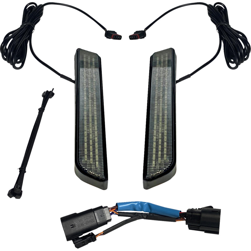 Custom Dynamics Fork Light - CD-FORK-SS8-SB For Harley Touring 2010-2013