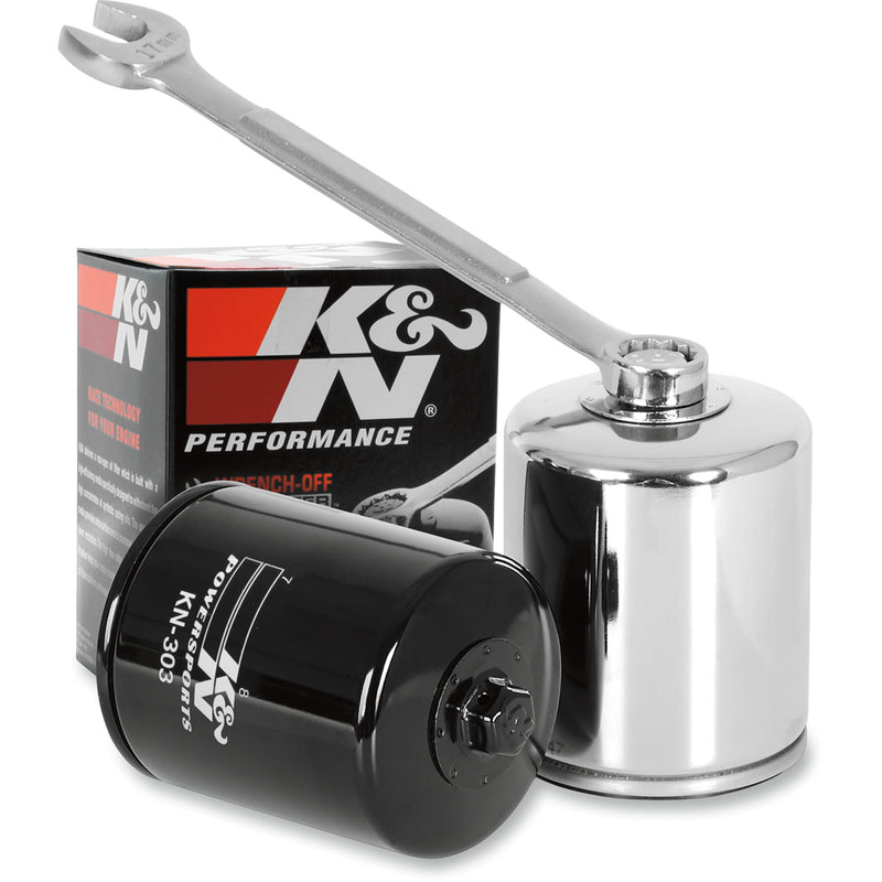 K & N Wrench-Off Oil Filter - KN-303 For Honda Motorcycles 1987-2008 | Bimota Dieci 1000 / 1000 / Superleggra 1000 / 600 1996-1999
