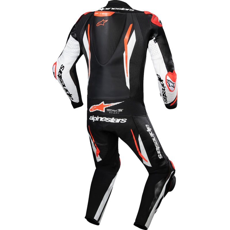 ALPINESTARS GP Tech v5 1-Piece Leather Suit Black/White/Red - Fluo US / EU