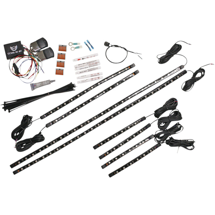 CUSTOM DYNAMICS 2040-2331 MWZ-OR-SNOW-02 Magical Wizards™ Full Sled Snowmobile LED Accent Light Kit Full Sled Snowmobile Light Kit