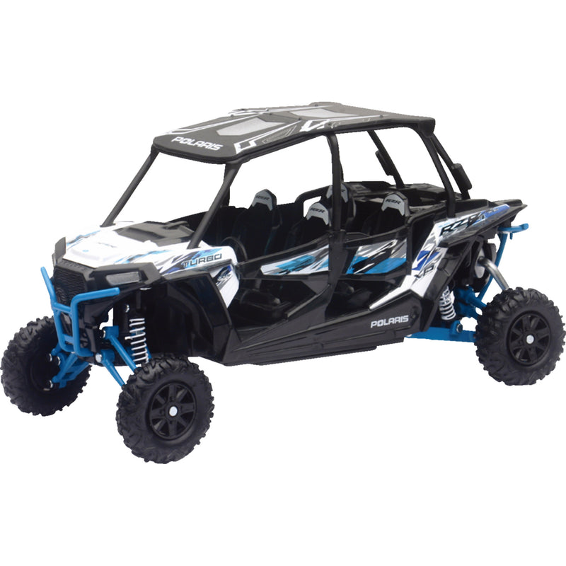 NEW RAY TOYS 7001-0020 57843B Mini Polaris RZR XP 4 Turbo EPS Polaris RZR XP 4 Turbo EPS - 1:18 Scale - White Lightning