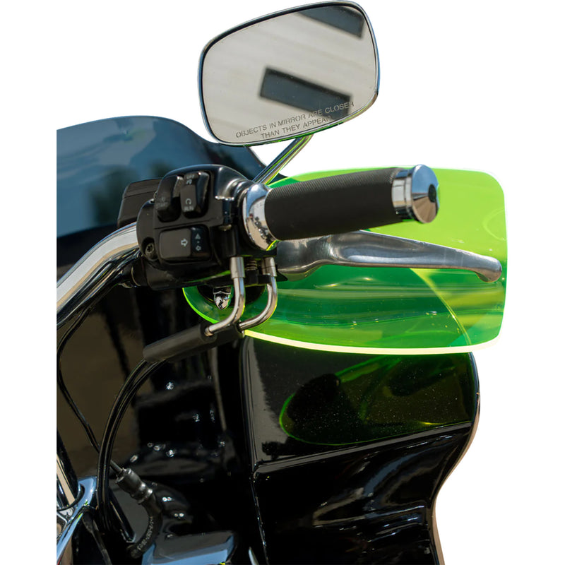 KLOCK WERKS 0635-2817 KWS-01-0127-HC Flare® Handguards harley-davidson hydraulic clutch - green ice