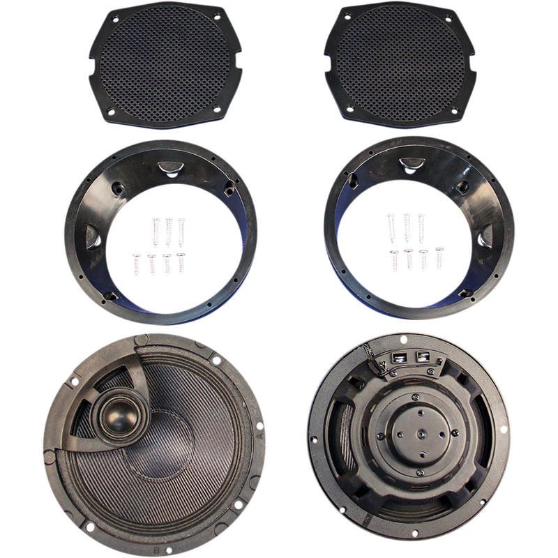 J & M Speaker Kit - HC13-6582TW-XRP For Harley Touring 1998-2013