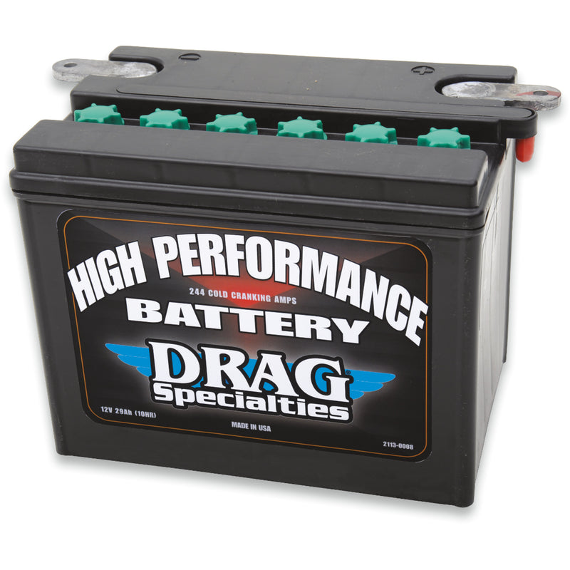 Drag Specialties Conventional Battery - 2113-0008 For Harley Electra Glide 1965-1984