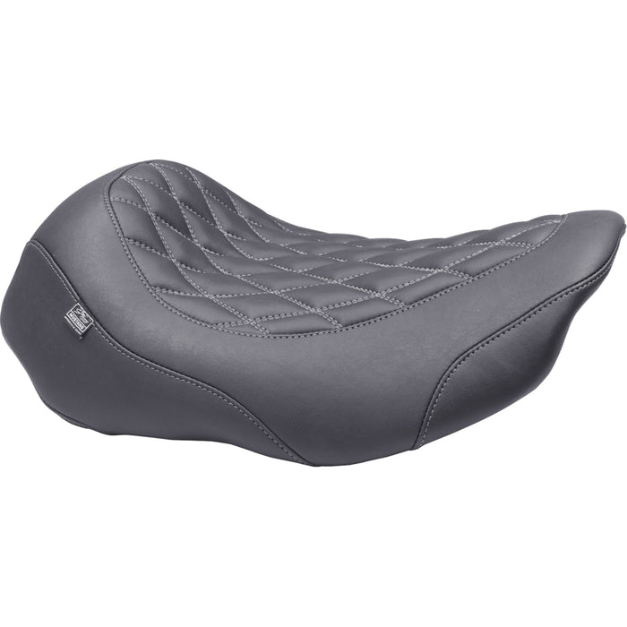 MUSTANG 0801-2018 88503GM Wide Tripper™ Solo Seat Wide Tripper™ Seat - Solo - Gun Metal Stitching - FLT/FLH '23-'25