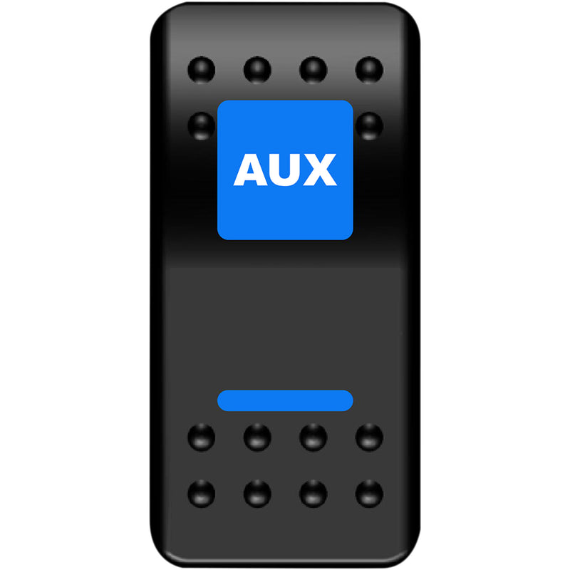 MOOSE OFFROAD 2106-0538 AUX-PWR Rocker Switch auxilary power - blue