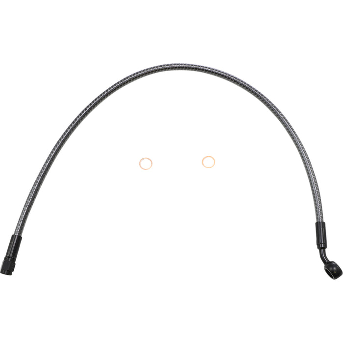 MAGNUM SHIELDING 1741-6280 77123 KARBONFIBR Upper Brake Line - Front - 3/8" - 35° - 23" - KARBONFIBR