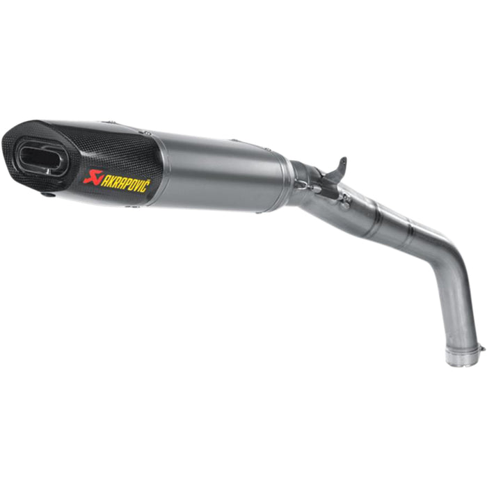 AKRAPOVIC 1811-2599 S-H6SO13-HACT Slip-On Line Muffler — Oval Muffler - Titanium