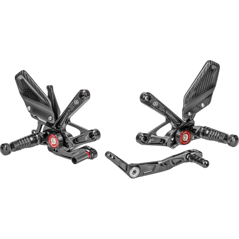 GILLES TOOLING 1623-0337 MUE2-Y01-B MUE2 Rearset black - yamaha