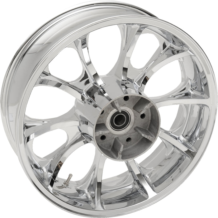 COASTAL MOTO 0202-2190 3D-LGO185CHABST Largo Precision Cast 3D Wheel — Largo 3D - Rear - Single Disc/with ABS - Chrome - 18x5.5
