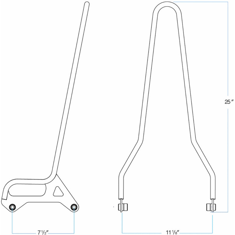 Biltwell Exfil Sissy Bars Bar XL For Harley Sportster 2004-2022