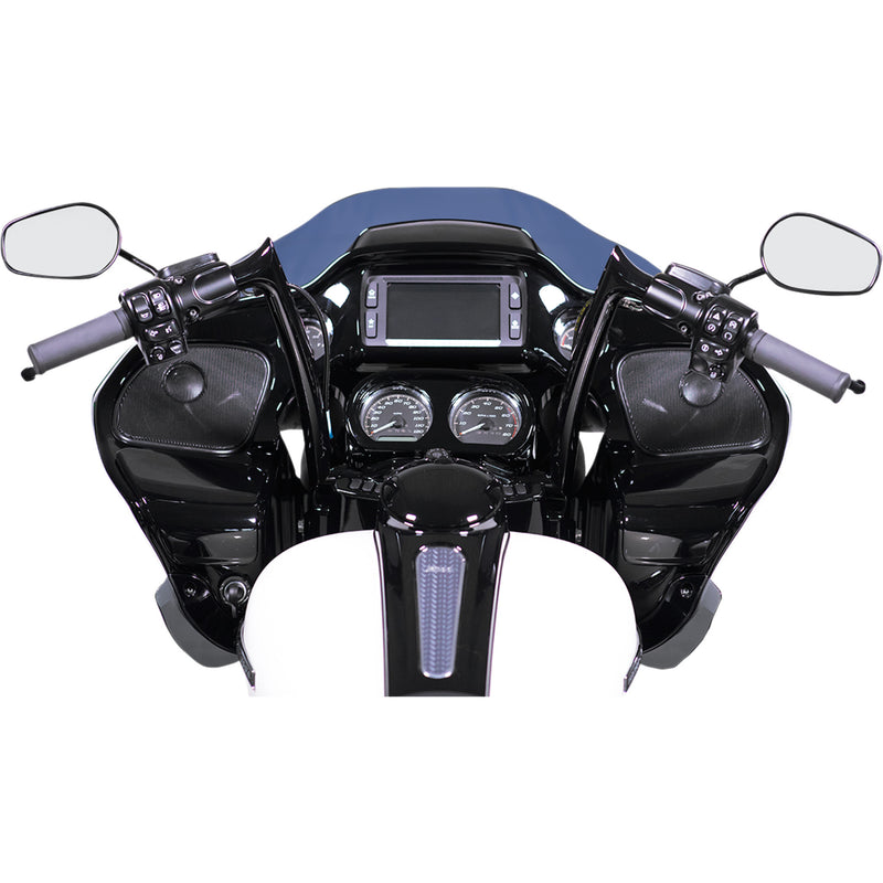 FAT Baggers INC. 1-1/4" EZ Install Pointed Top Handlebar Kit 16" Black - 909316-B For Harley Road Glide 2015-2020