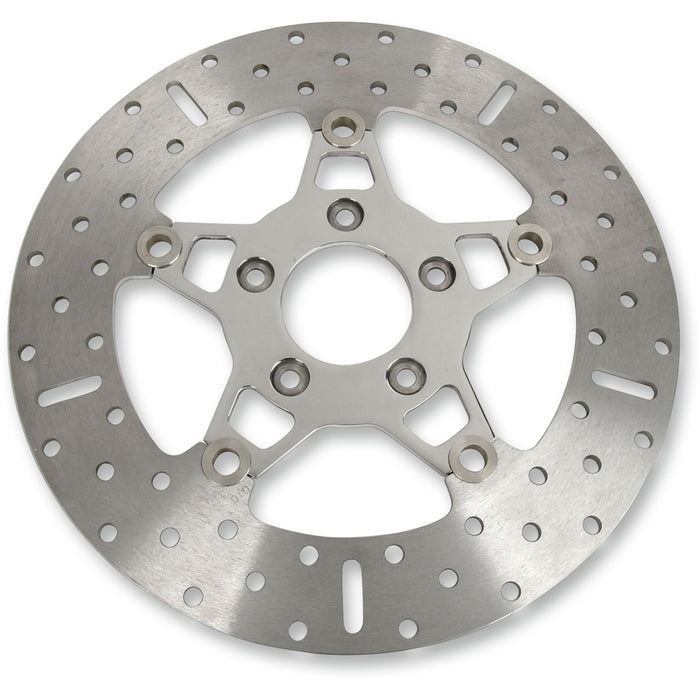 EBC 1710-0151 FSD010 FSD Series Stainless Steel Front Brake Rotor for Big Twins Brake Rotor - Polished Carrier