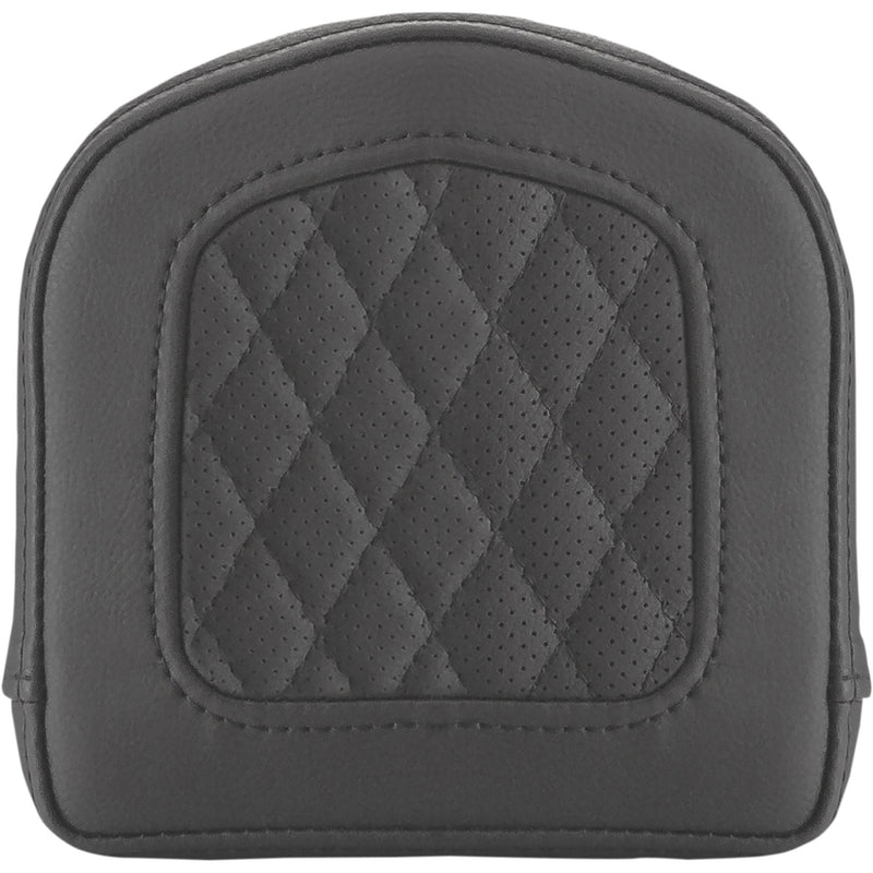 SADDLEMEN 0822-0485 0408SM Sissy Bar Pad - Lattice Stitched - Black