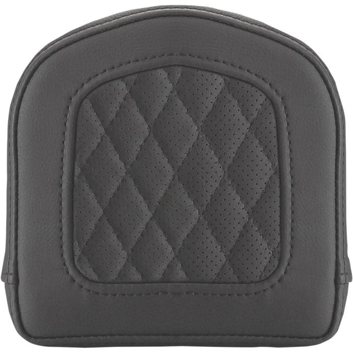 SADDLEMEN 0822-0485 0408SM Sissy Bar Pad - Lattice Stitched - Black