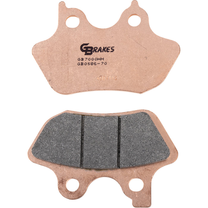GBRAKES 1722-0977 GB0586-70 Brake Pads Brake Pad - HH Sintered