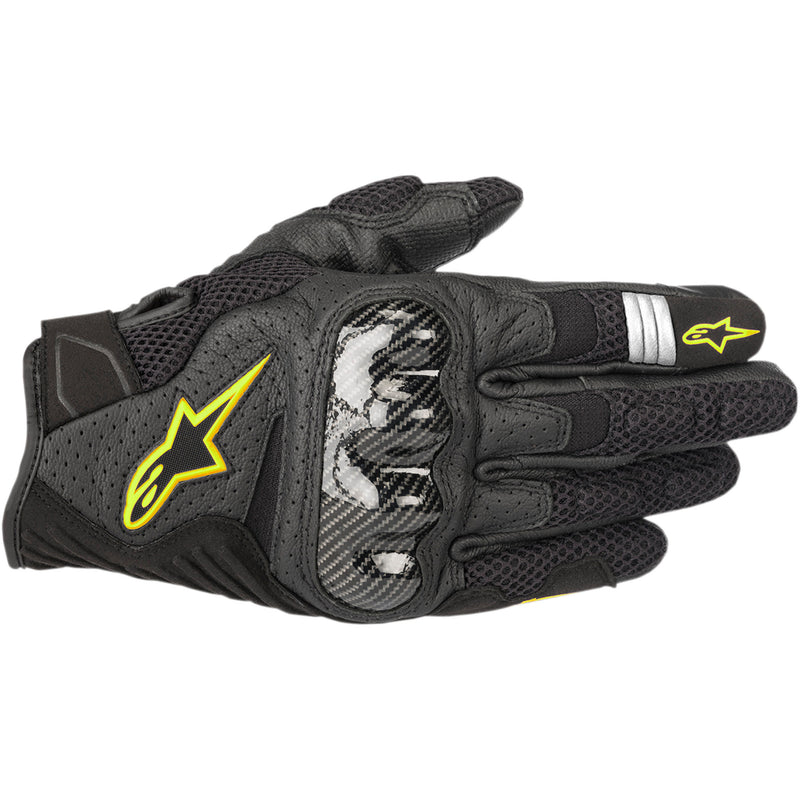 ALPINESTARS SMX-1 Air Carbon V2 Gloves Black/Fluo - Yellow