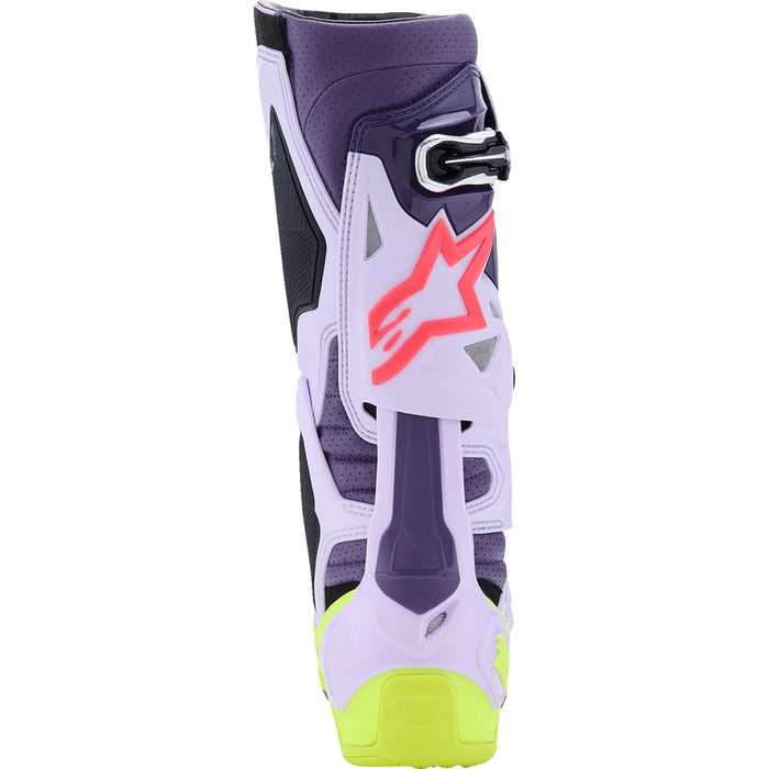 ALPINESTARS Tech 10 Supervented Boots Purple/Fluorescent - Yellow