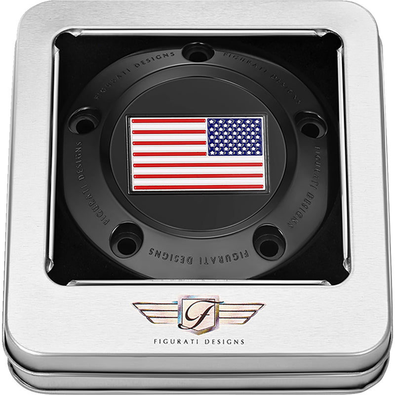 Figurati Designs Cover - FD21R-TC-5H-BLK For Harley Motorcycles 1999-2017