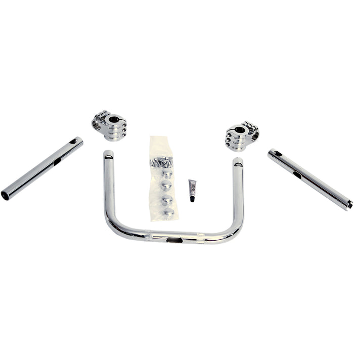 KLOCK WERKS 0601-3423 KWH-04-0344 Klip Hanger Handlebar for Indian Handlebar - Klip Hanger - 10" - Chrome/Chrome