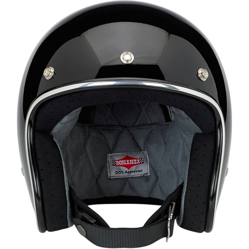 BILTWELL Bonanza Helmet — Solid Gloss - Black