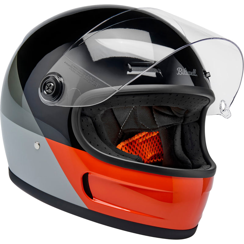 BILTWELL Gringo SV Intersection Helmet - Black/Orange/Gray