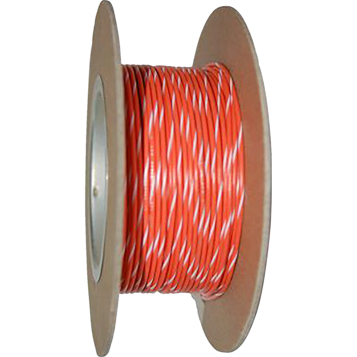 NAMZ 2120-1317 NWR-39-100-20 OEM Color Wire Spool 100' Wire Spool - 20 Gauge - Orange/White