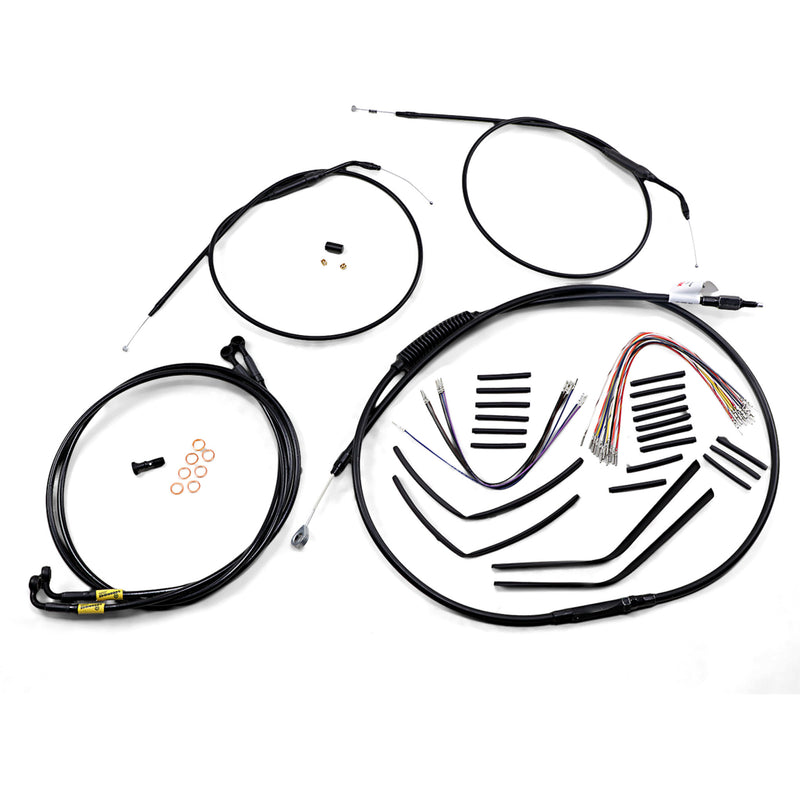 Burly Brand Complete Cable Kit - B30-1193 For Harley Dyna 1996-2005