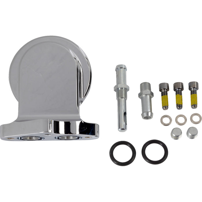 S&S CYCLE 0712-0312 106-3884 Oil Filter Mounting Bracket Kit - Chrome