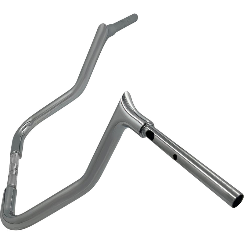 FAT Baggers INC. 1-1/4" EZ Install Pointed Top Handlebar Reduced Reach 13" Chrome - 945013 For Harley Street Glide 2023-2026