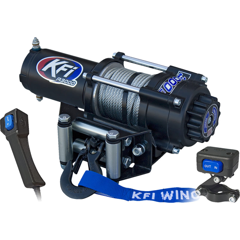 KFI PRODUCTS 4505-0928 A3000 ATV Winch a3000  - 3000 lb - steel cable