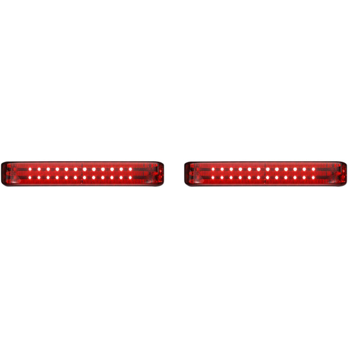 CUSTOM DYNAMICS 2040-2581 PB-SBSEQ-SS6-CR ProBEAM® LED Sequential BAGZ™ Saddlebag Lights - Chrome/Red