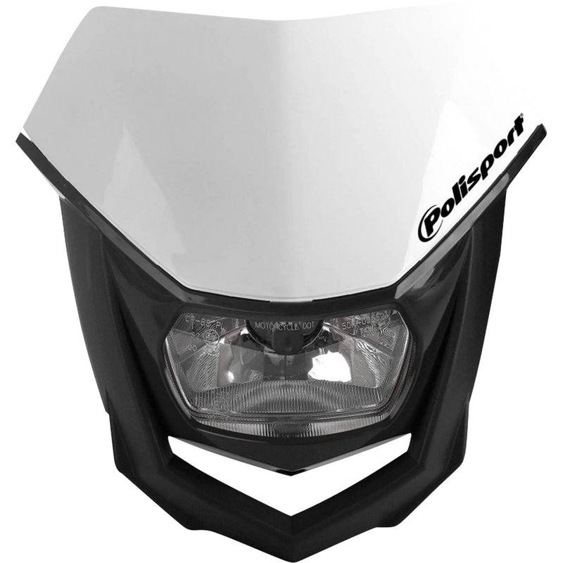 POLISPORT 2001-1303 8657400001 Halo Halogen Headlight Halo Headlight - Halogen - White/Black