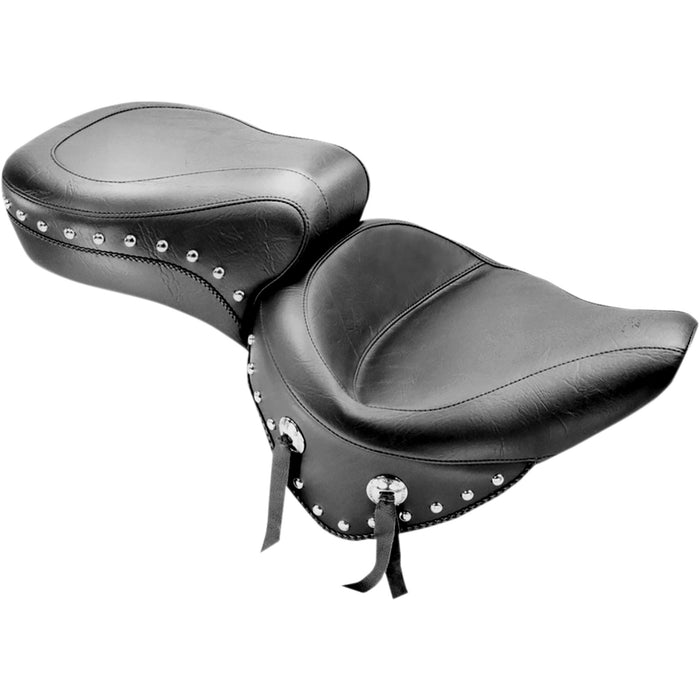 MUSTANG DS-900219 75072 Studded 2-Up Seat - Wide Studded Seat - Softail '00-'05