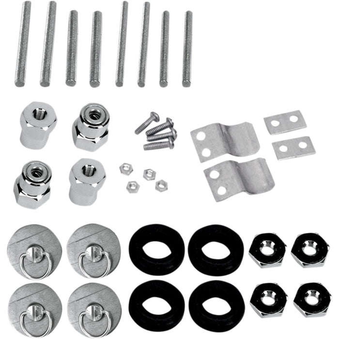 SADDLEMEN 3501-0340 3501-0340 S4 Quick-Disconnect Saddlebag Docking Post and Fastener Kit for Harley - Dyna