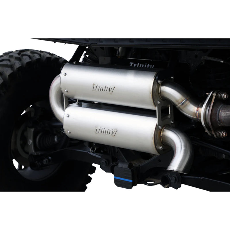 TRINITY RACING 1831-1095 TR-4191S Quiet Slip-On Muffler stainless steel - dual - xpedition
