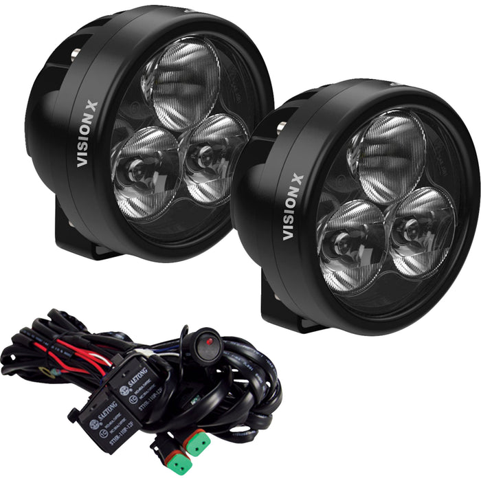 VISION X 2001-2908 9956206 Cannon Race Series 3 LED Light Light Cannon - Driving Beam - Clear Lens