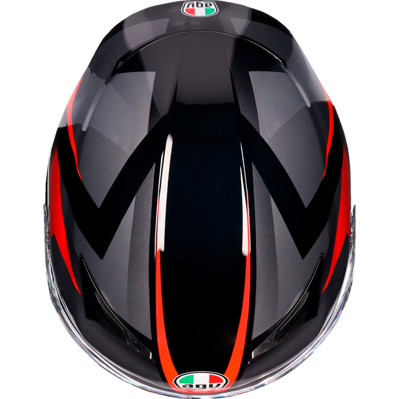 AGV K3 Striga Helmet - Black/Gray/Red