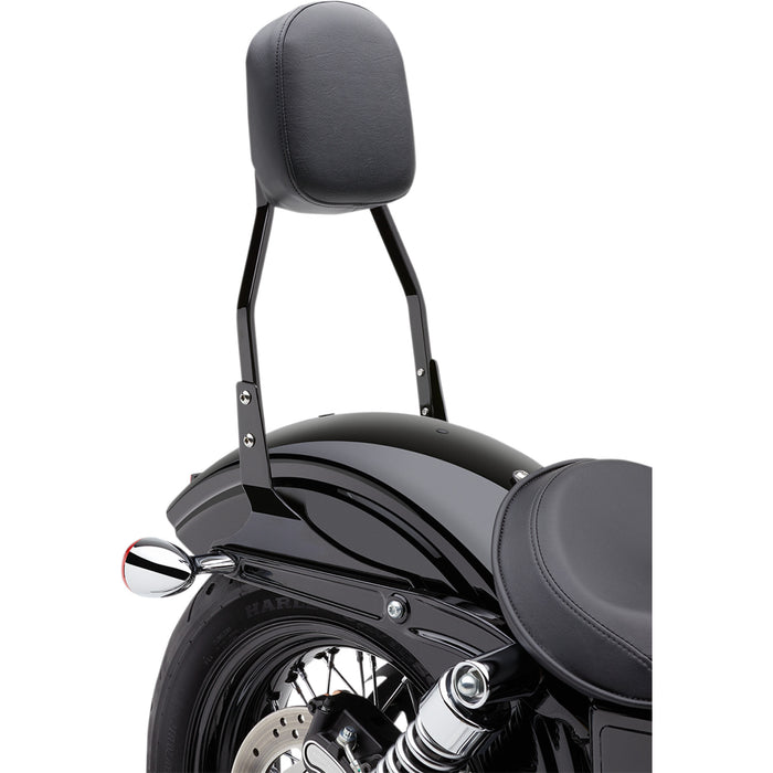 COBRA 1501-0458 602-1152B Square Sissy Bar - Standard Sissy Bar - Black - Dyna