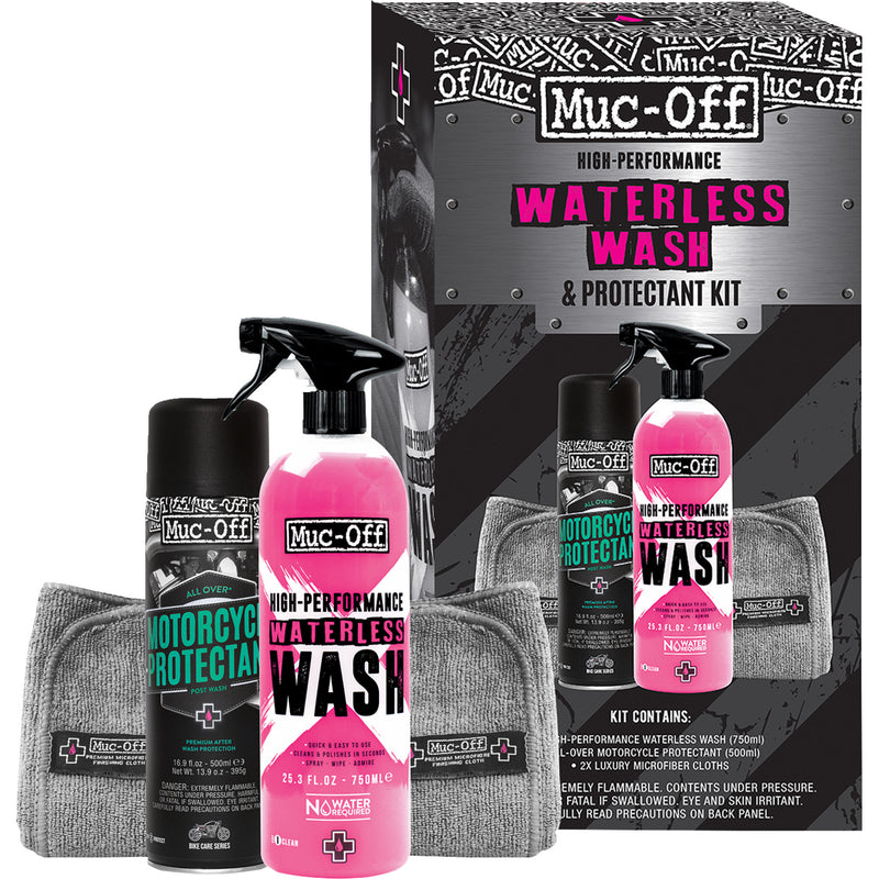 MUC-OFF USA 3704-0405 20029US Motorcycle Waterless Wash & Protectant Kit