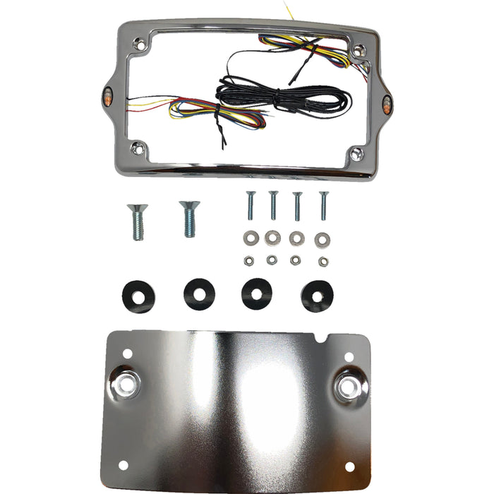 KODLIN USA 2030-2309 KUS20301 Elypse 3-1 LED License Plate Kit - Amber/Red/White - Chrome