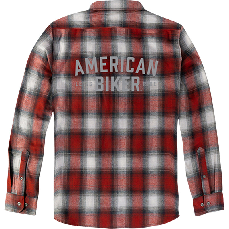 AMERICAN BIKER 3040-3524 ABBPISTON27ST61RD3R American Biker Mr Piston Flannel Shirt red - 3xl