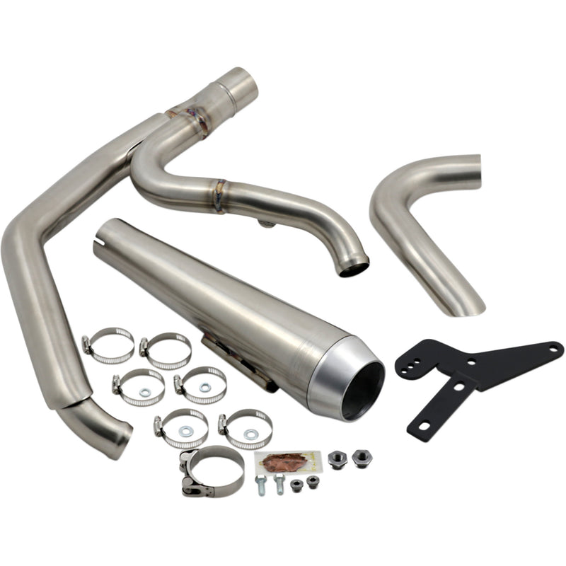 Bassani Xhaust Road Rage 2-Into-1 Exhaust System - 1S81SS For Harley Softail 2018-2024